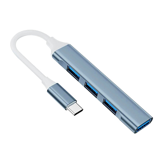 4-in-1 USB C Hub 3.0, Multi-Port OTG Adapter for Smartphones, Tablets, Laptops, Computers, Type-C Splitter