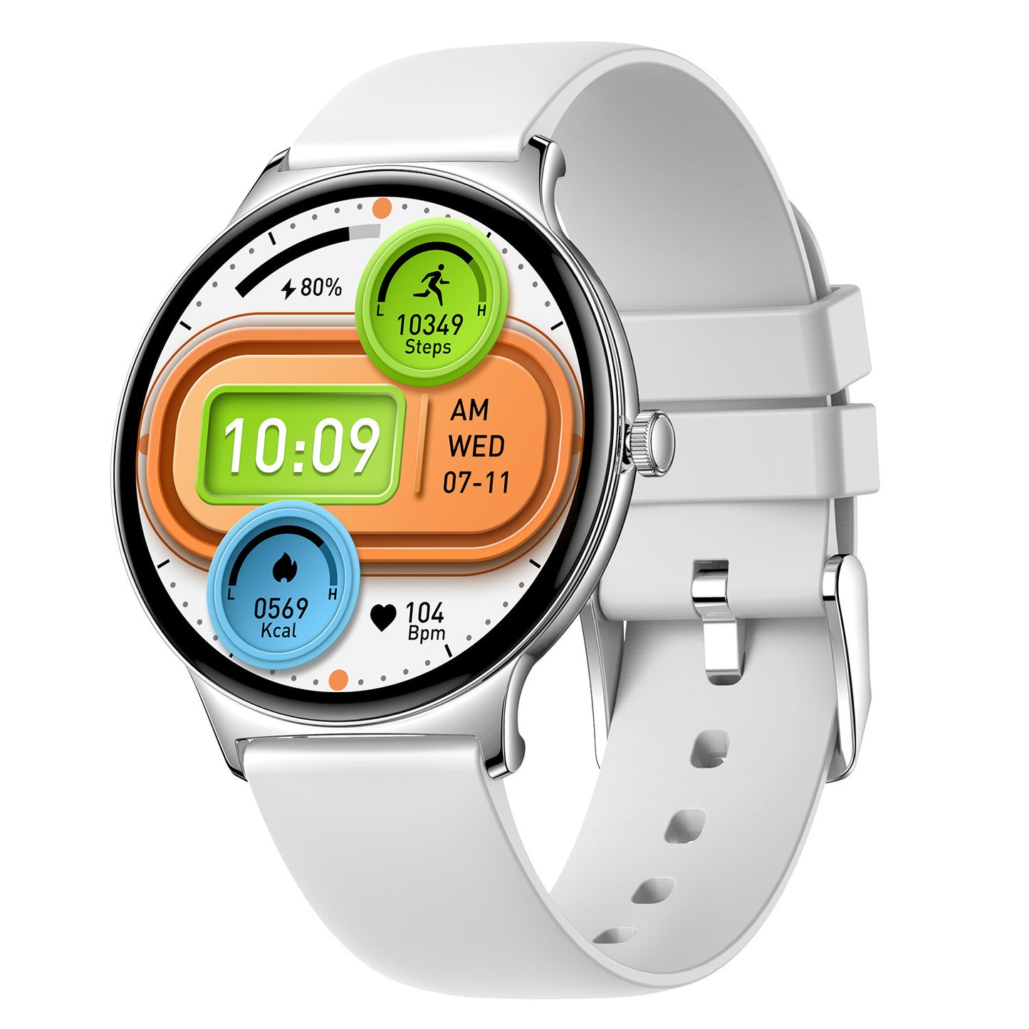 V89 Smart Watch Ultra-Thin Bluetooth Calling HD Screen Sport Waterproof Message Call Reminder AMOLED