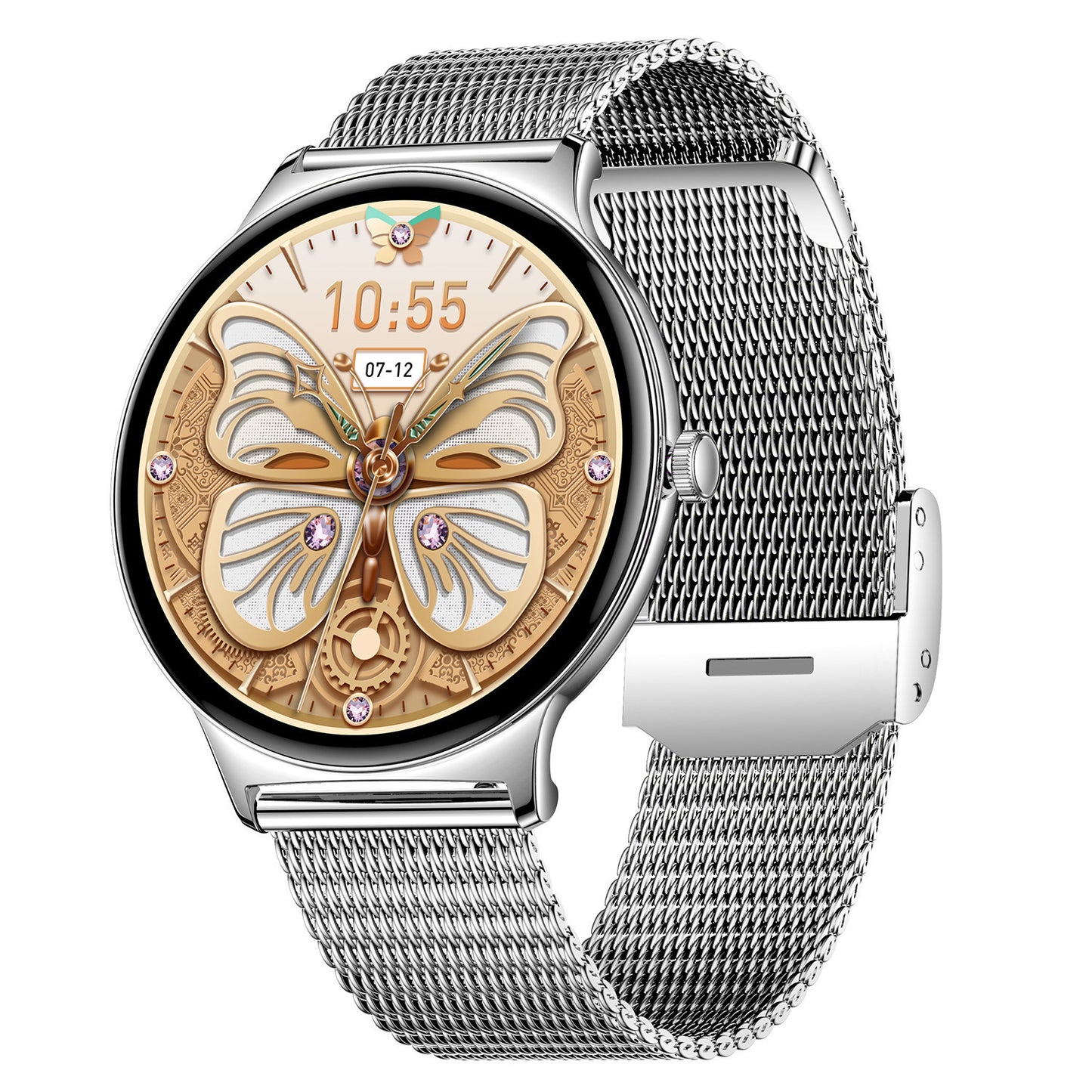 V89 Smart Watch Ultra-Thin Bluetooth Calling HD Screen Sport Waterproof Message Call Reminder AMOLED
