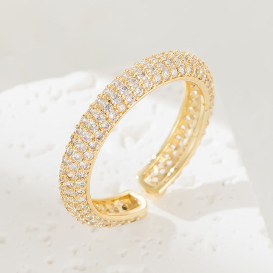 Gold Plated Open Index Finger Ring Wedding Bride Wedding Ring Handicraft