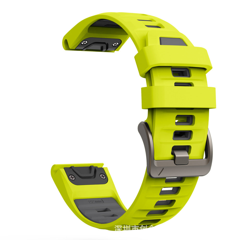 Compatible with Garmin Fenix 8 Official Style Strap, Fenix 8 Series 43/47/51mm Quick-Release Silicone Watch Band