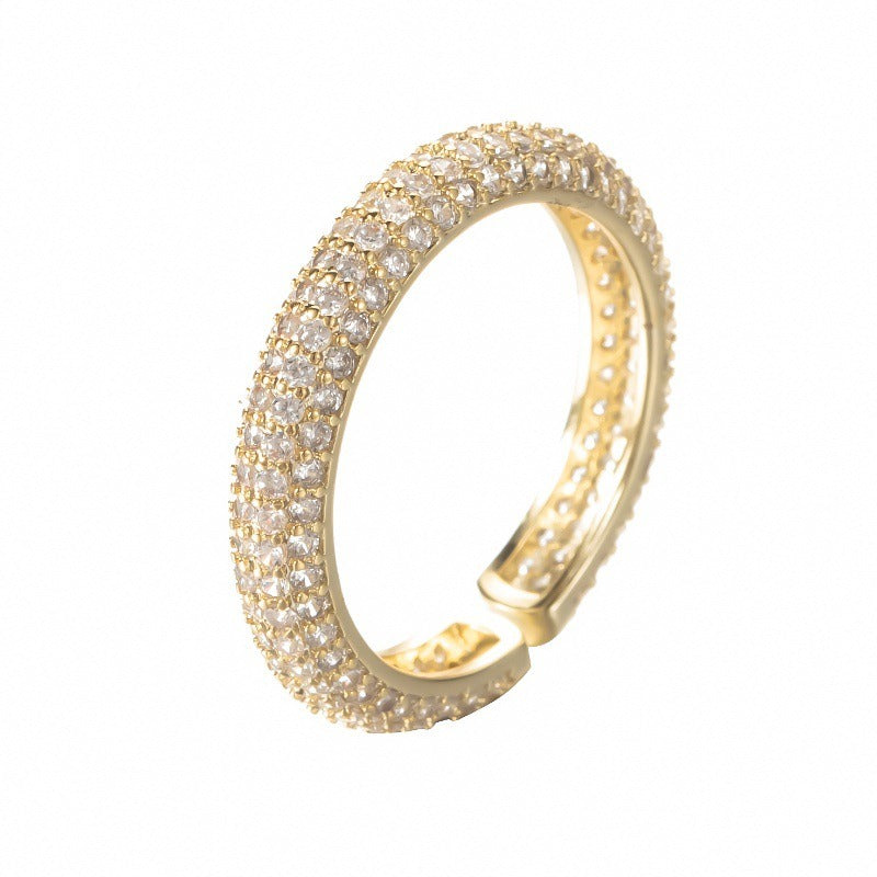 Gold Plated Open Index Finger Ring Wedding Bride Wedding Ring Handicraft