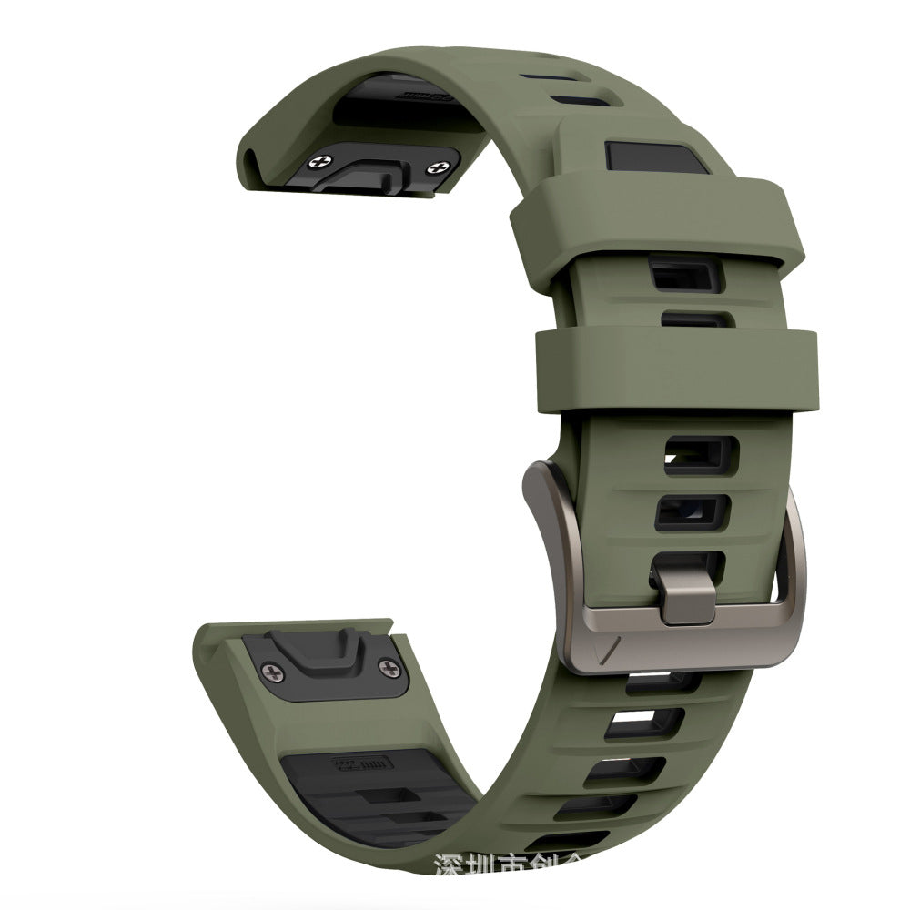 Compatible with Garmin Fenix 8 Official Style Strap, Fenix 8 Series 43/47/51mm Quick-Release Silicone Watch Band
