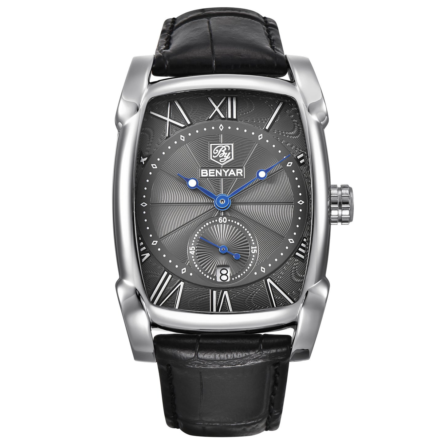 Leisure waterproof genuine leather watch