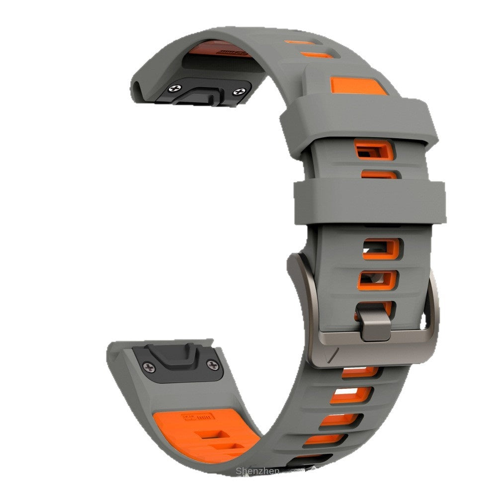 Compatible with Garmin Fenix 8 Official Style Strap, Fenix 8 Series 43/47/51mm Quick-Release Silicone Watch Band