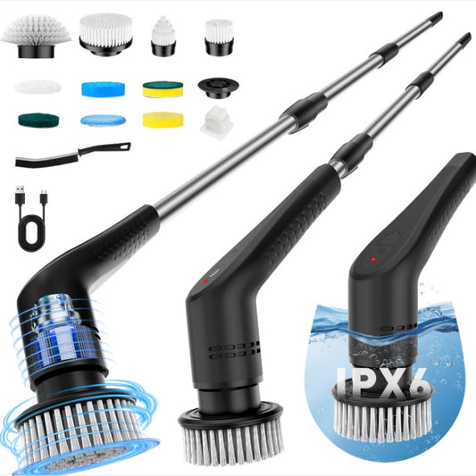Electric Cleaning Brush 9-in-1 Extendable Multi-functional Household Floor and Kitchen Cleaning Tool