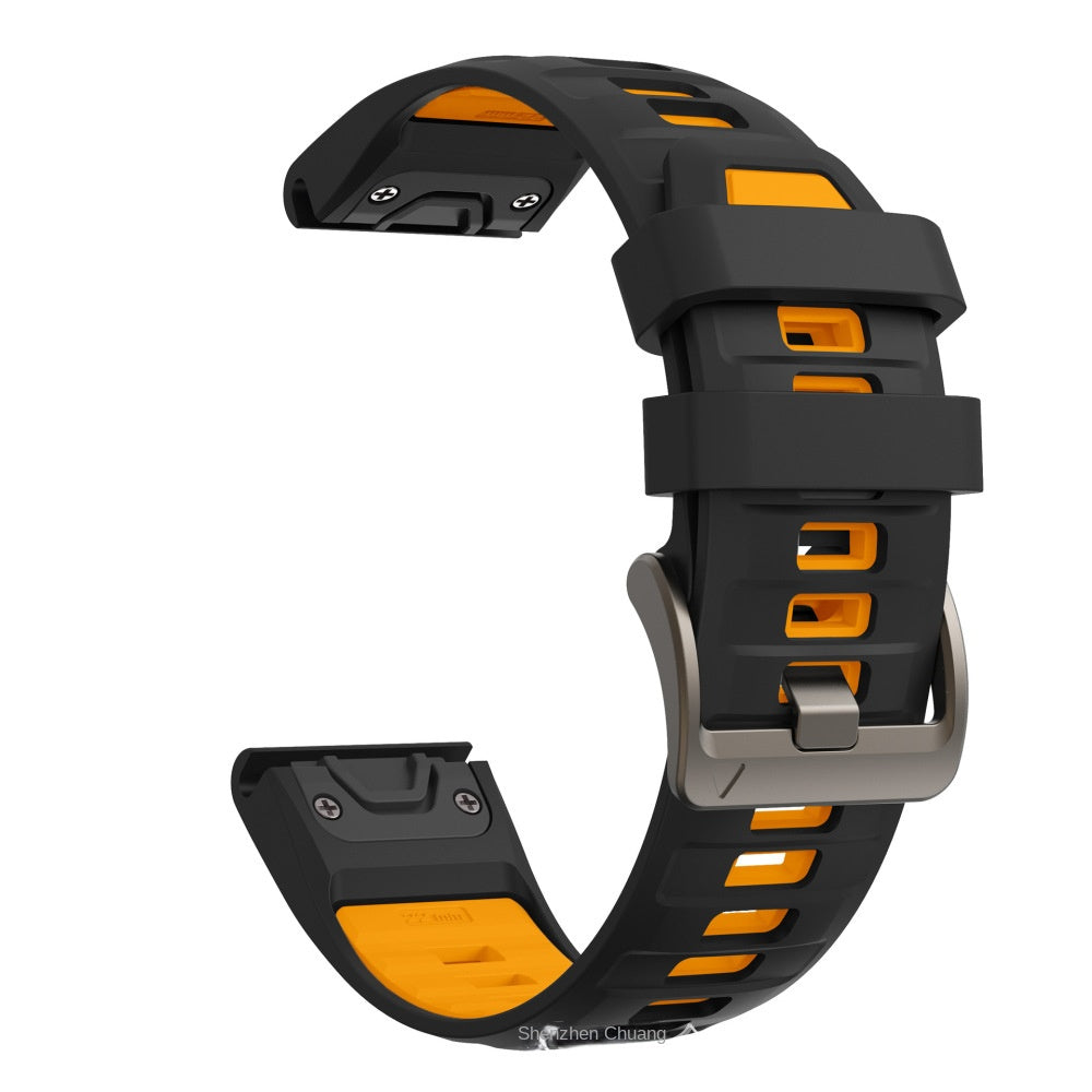 Compatible with Garmin Fenix 8 Official Style Strap, Fenix 8 Series 43/47/51mm Quick-Release Silicone Watch Band