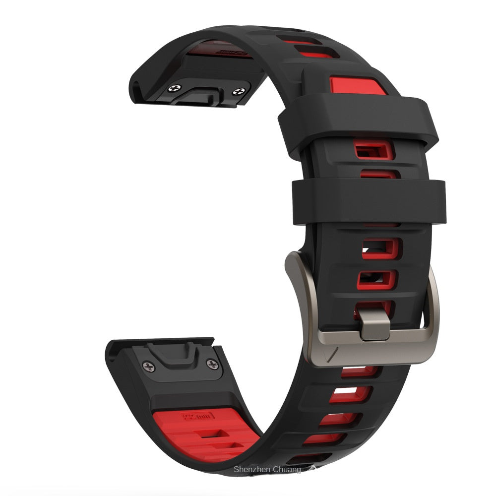 Compatible with Garmin Fenix 8 Official Style Strap, Fenix 8 Series 43/47/51mm Quick-Release Silicone Watch Band