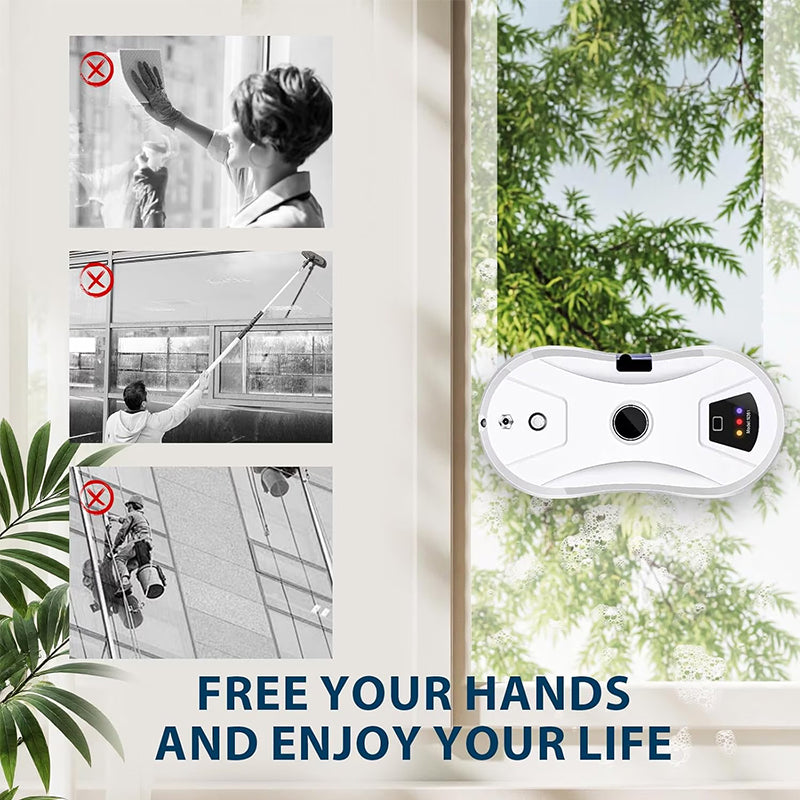 Smart Window Cleaning Robot- 5600paAuto Glass Cleaner