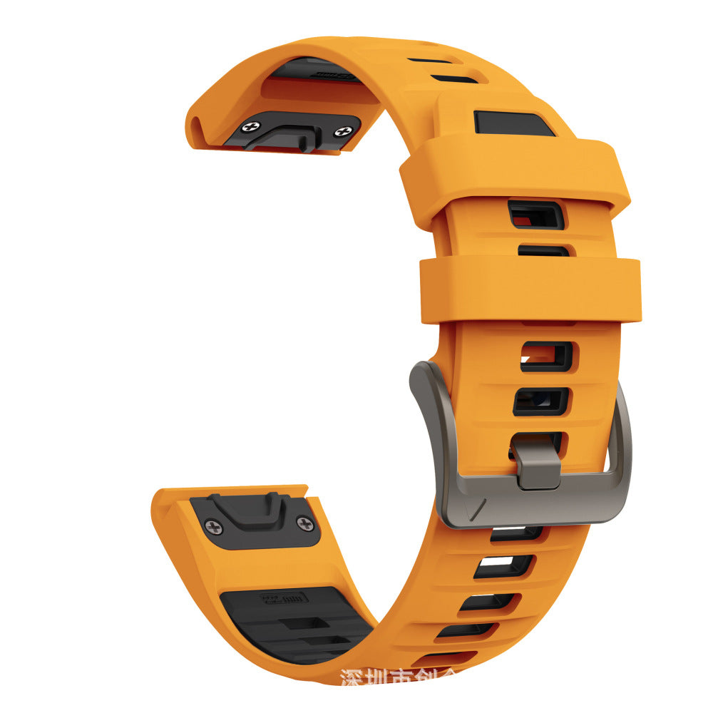 Compatible with Garmin Fenix 8 Official Style Strap, Fenix 8 Series 43/47/51mm Quick-Release Silicone Watch Band