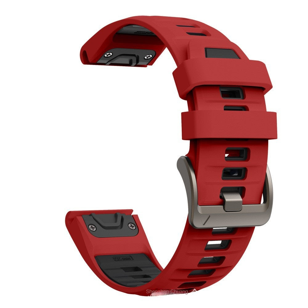 Compatible with Garmin Fenix 8 Official Style Strap, Fenix 8 Series 43/47/51mm Quick-Release Silicone Watch Band