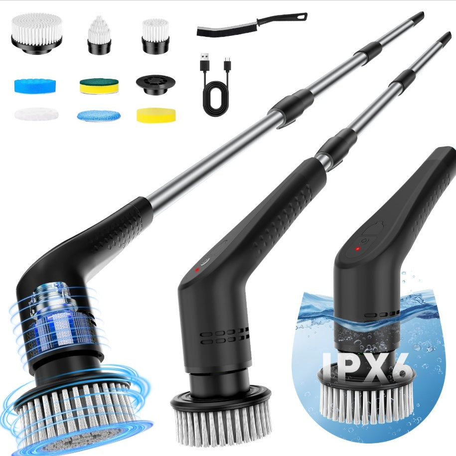 Electric Cleaning Brush 9-in-1 Extendable Multi-functional Household Floor and Kitchen Cleaning Tool