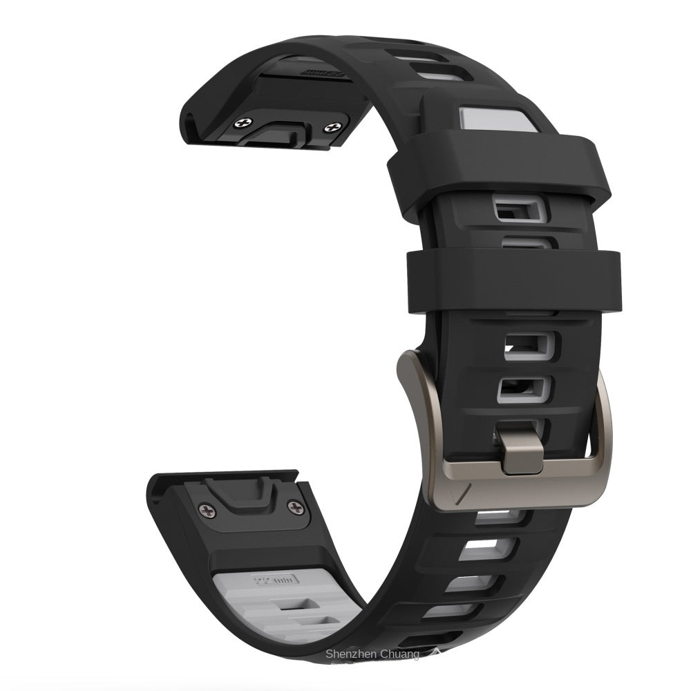 Compatible with Garmin Fenix 8 Official Style Strap, Fenix 8 Series 43/47/51mm Quick-Release Silicone Watch Band