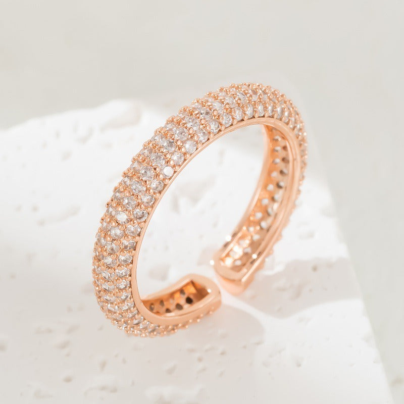 Gold Plated Open Index Finger Ring Wedding Bride Wedding Ring Handicraft