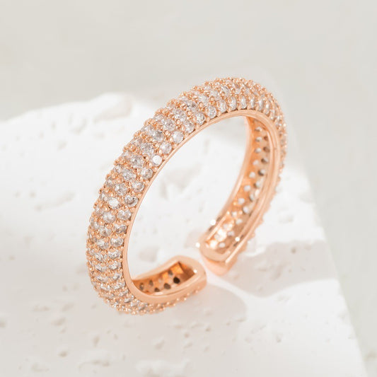 Gold Plated Open Index Finger Ring Wedding Bride Wedding Ring Handicraft