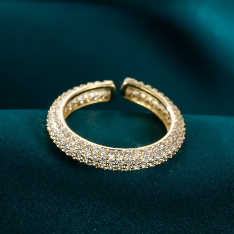 Gold Plated Open Index Finger Ring Wedding Bride Wedding Ring Handicraft