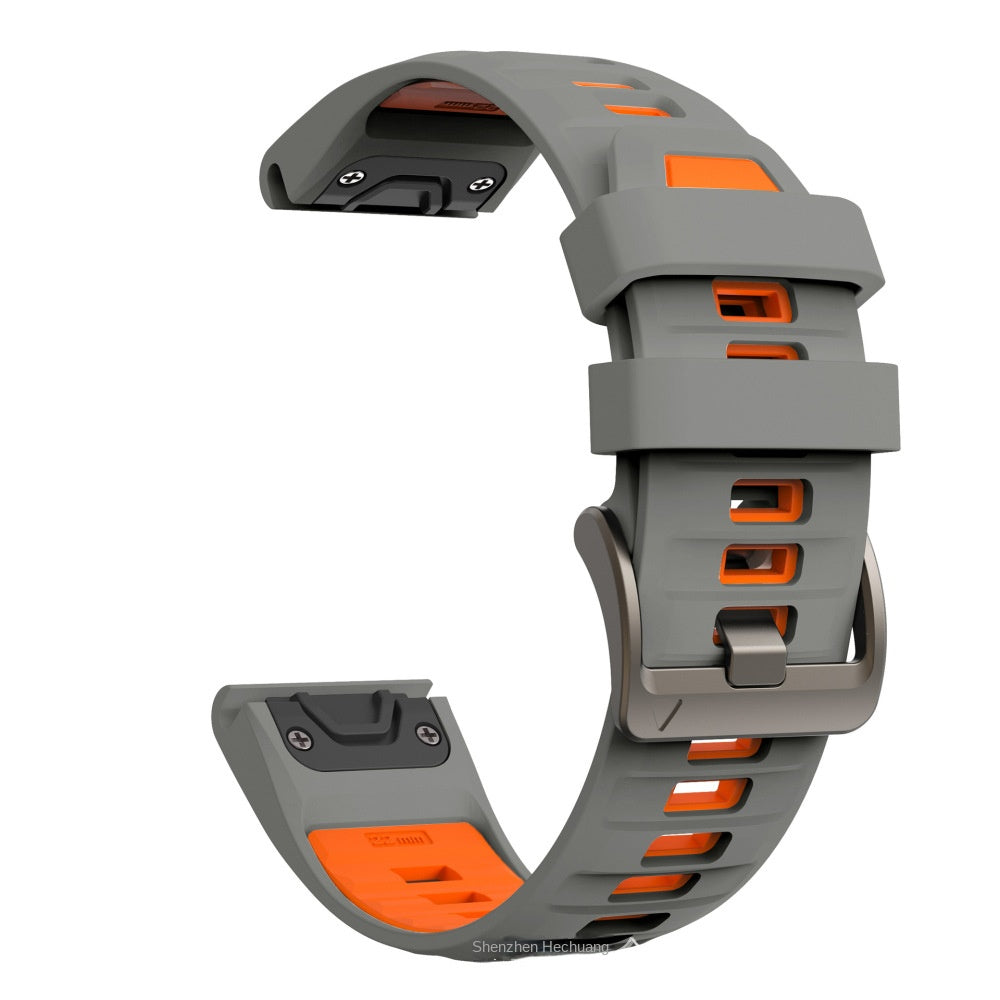 Compatible with Garmin Fenix 8 Official Style Strap, Fenix 8 Series 43/47/51mm Quick-Release Silicone Watch Band