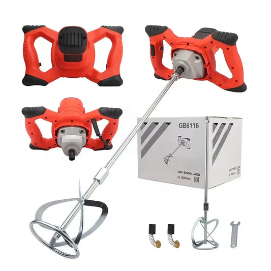 Factory Wholesale 110V Electric Paint Hand Mixer Machine Paddle Mixer Heavy Duty for Cement Plaster Paint & Concrete