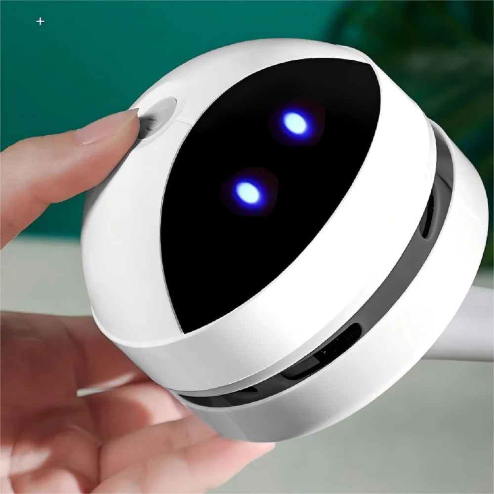 Desk Dust Vacuum with Clean Brush USB Charging for Home Office Table Sweeper Desktop Cleaner Mini Vacuum Cleaner