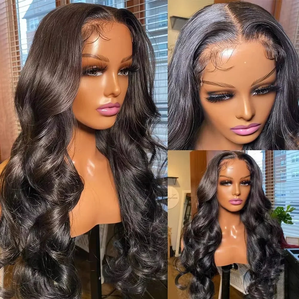 Body Wave 4X4 HD Lace Closure Curly Human Hair Wig Remy Brazilian 13x4 13x6 Transparent Lace Front Human Hair Wigs Pre Plucked