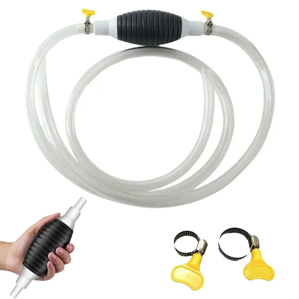 1/2/3M Car Emergency Fuel Extractor Universal Siphon Hose Pressurised Manual Self-priming Fuel Pump Car Engine Fuel Accessories