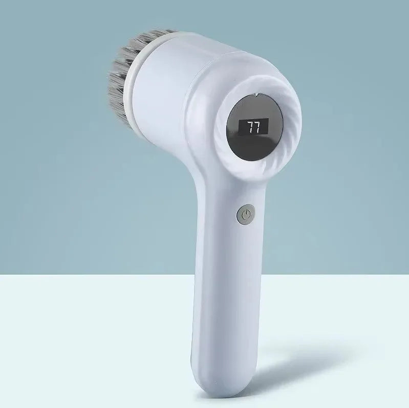 Electric Spin Scrubber 5-in-1  Cordless Rechargeable Cleaning Brush for Bathroom kitchen Tile