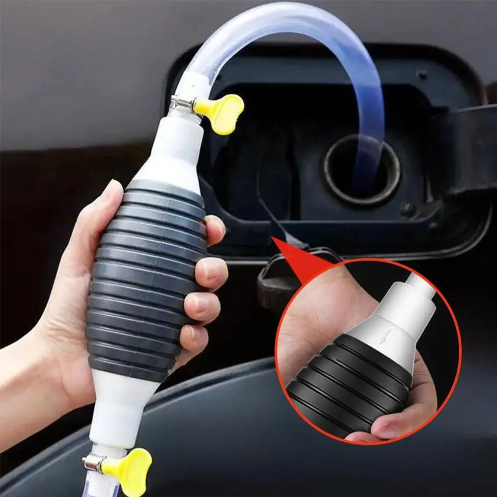 1/2/3M Car Emergency Fuel Extractor Universal Siphon Hose Pressurised Manual Self-priming Fuel Pump Car Engine Fuel Accessories