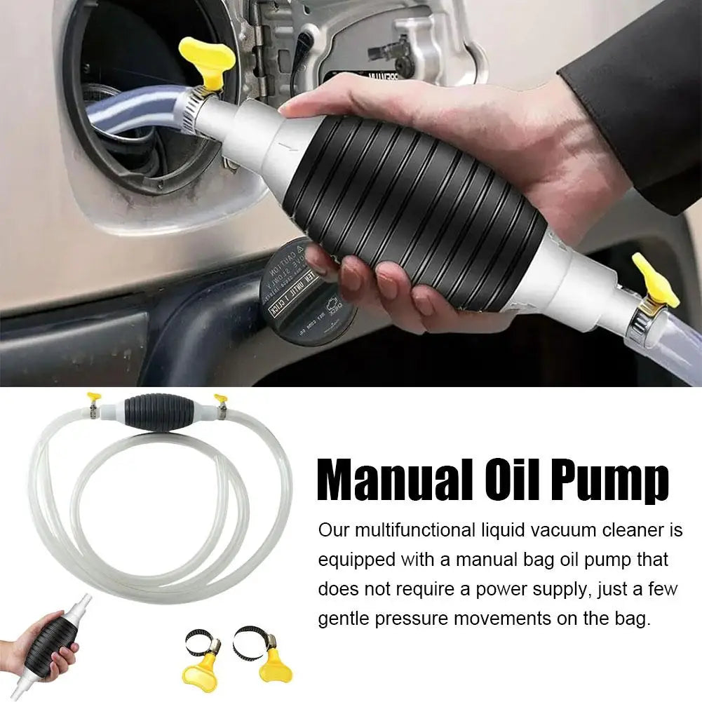 1/2/3M Car Emergency Fuel Extractor Universal Siphon Hose Pressurised Manual Self-priming Fuel Pump Car Engine Fuel Accessories