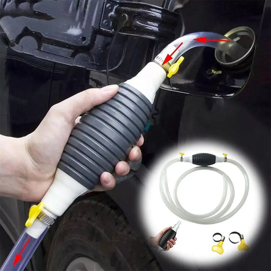 1/2/3M Car Emergency Fuel Extractor Universal Siphon Hose Pressurised Manual Self-priming Fuel Pump Car Engine Fuel Accessories