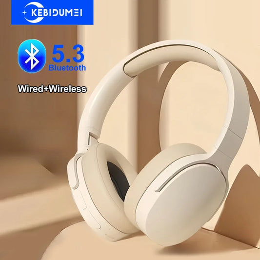 Bluetooth 5.3 Headsets Gaming Headphones Dual Mode Wireless Earphones Foldable Noise Reduction Music Headsets