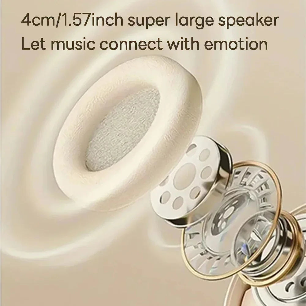 Bluetooth 5.3 Headsets Gaming Headphones Dual Mode Wireless Earphones Foldable Noise Reduction Music Headsets