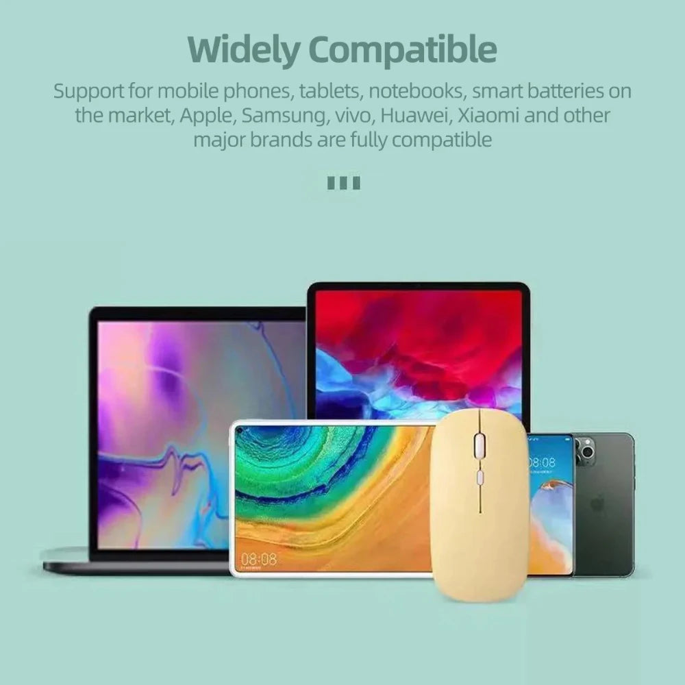 Wireless Bluetooth Mouse Gamer For MacBook iPad Laptop Computer Replaceable Battery Bluetooth Mouse Adjustable 800/1200/1600DPI