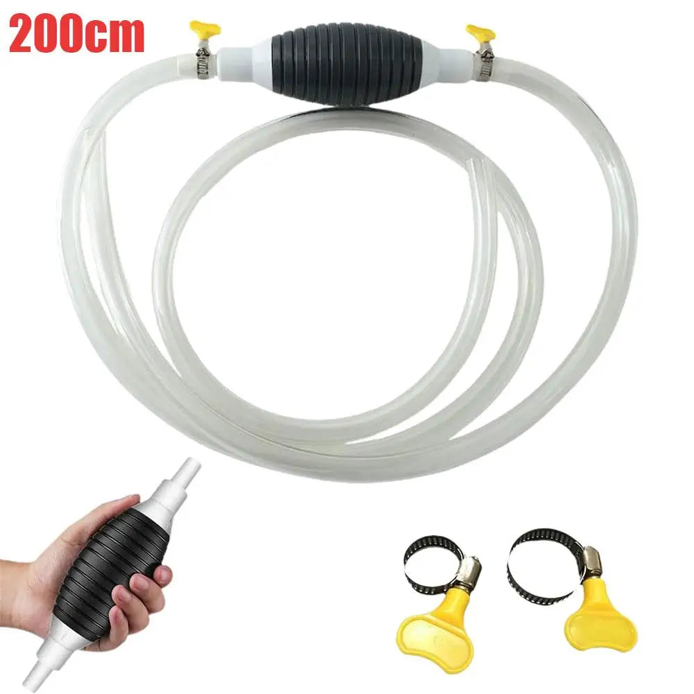 1/2/3M Car Emergency Fuel Extractor Universal Siphon Hose Pressurised Manual Self-priming Fuel Pump Car Engine Fuel Accessories